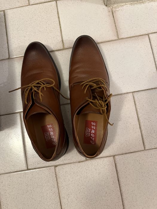 Pantofi piele maro, barbati, 43, noi