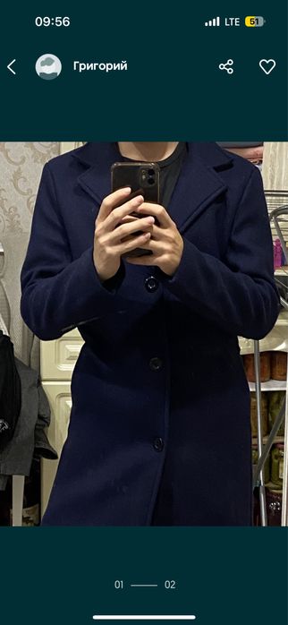 Продам легкое мужское пальто.