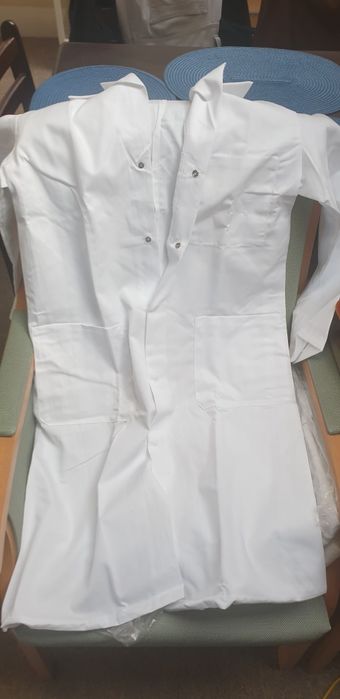 Halate albe medicale slim