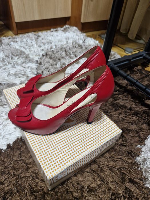Sandale platforma,piele naturala,36