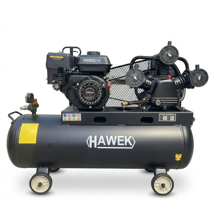 Бензинов компресор за въздух 100 литра 7.5 HP HAWEK HW-3028