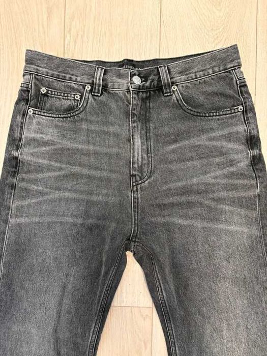 Balenciaga FW22 Lost Tape Flared Bootcut Jeans Gray