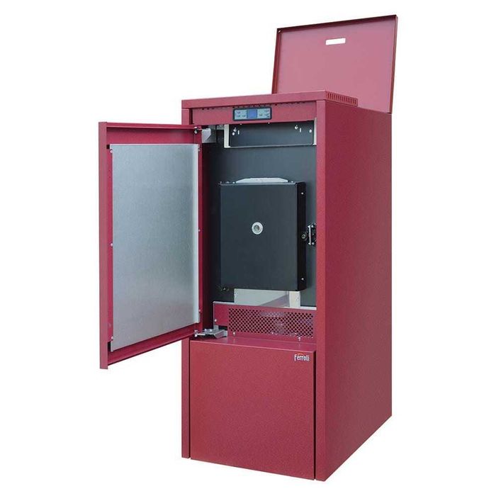Centrala termica pe peleti Ferroli Biopelet 24 Plus – 24 kW, functionala
