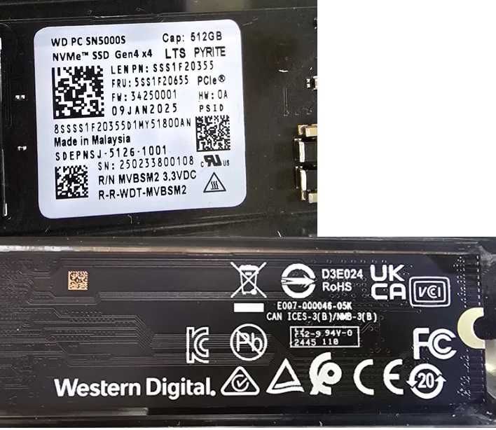SSD M2 NVME 512Gb neutilizate