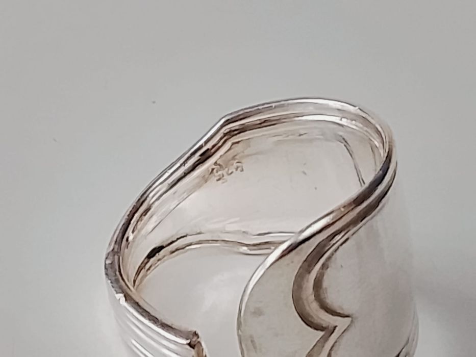 Vechi inel masiv din argint de 925, handmade