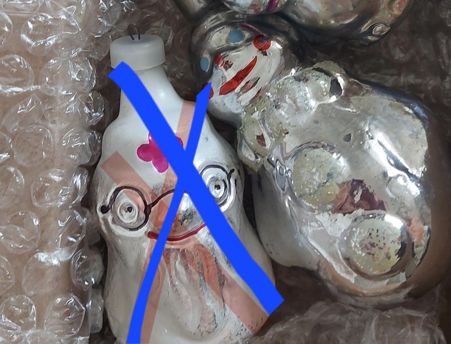 Стеклянные СССР  ёлочные игрушки