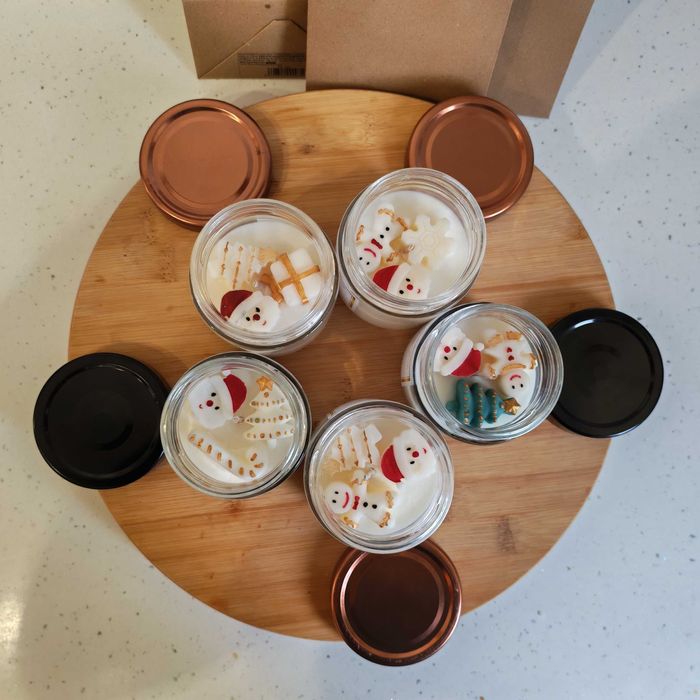 Set 5 lumânări parfumate ceară din soia