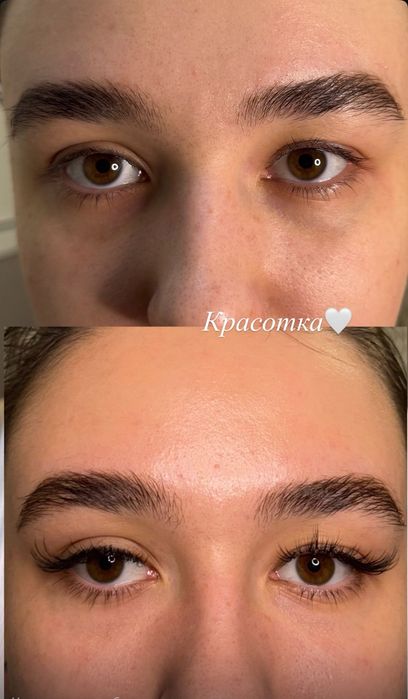 ресницы. наращивание