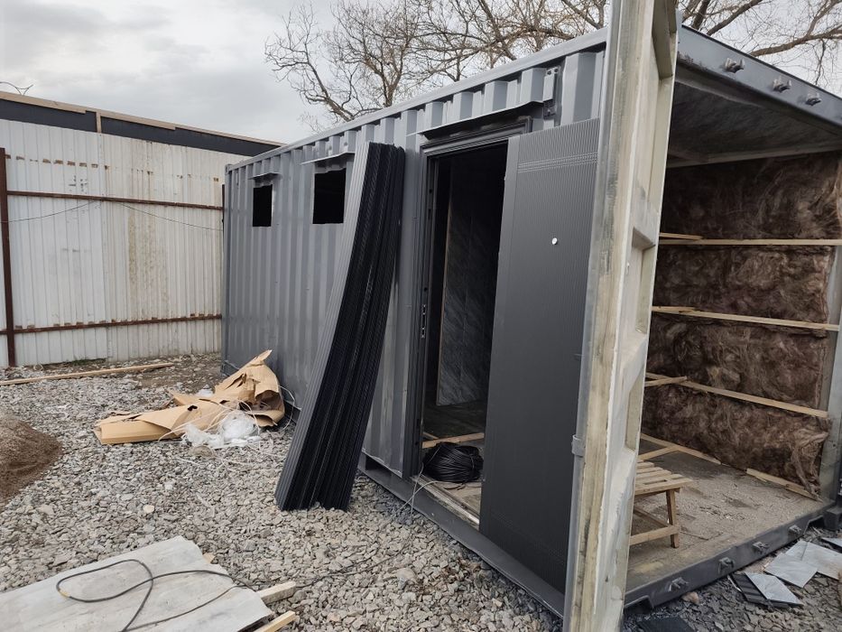 Контейнер Уйлар Офис Ёток Хона Санузел раздельный Охрана бутка