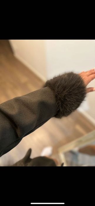 Дамско кафяво палто