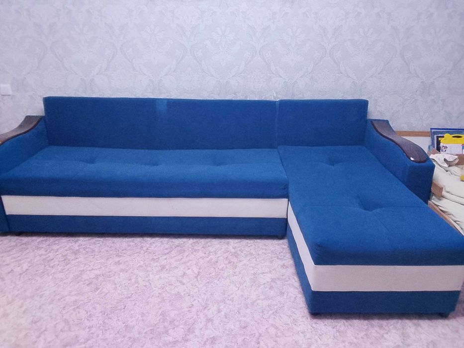 Диван, раскладной, угловой, снизу место для хранения