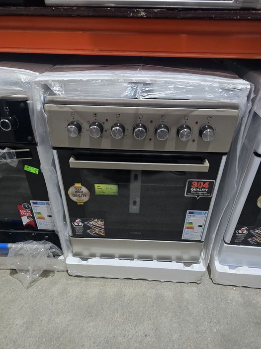 Нова свободностояща готварска печка Fiesta 64 литра инокс