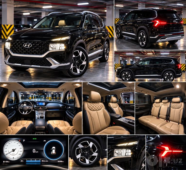 Hyundai Santa Fe 2021-yil 3.5 motor | 7 kishilik | Full komplektatsiya