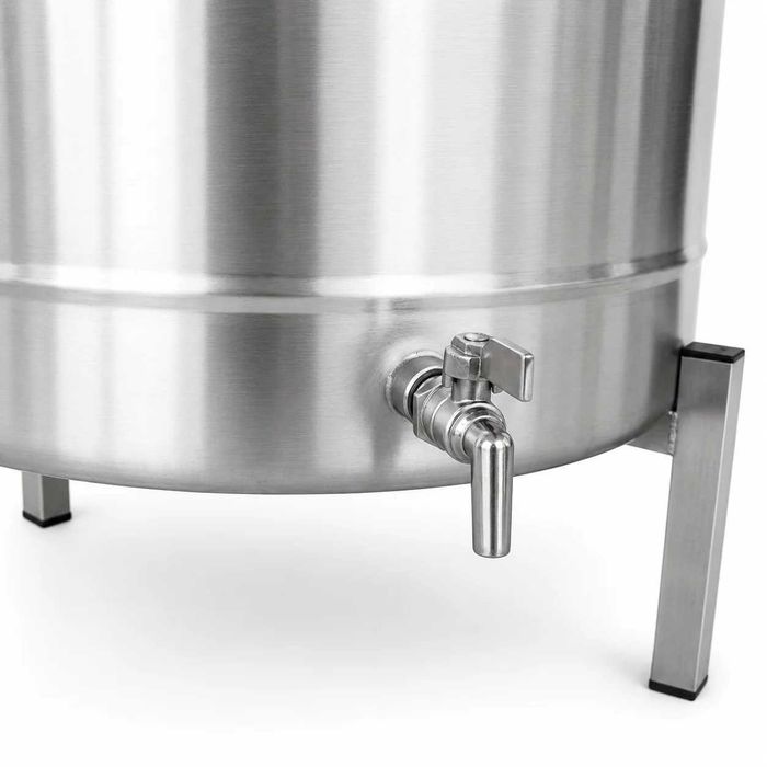Butoi (cisterna) INOX cu capac flotant 150 L si camera din silicon, cadou robinet din INOX