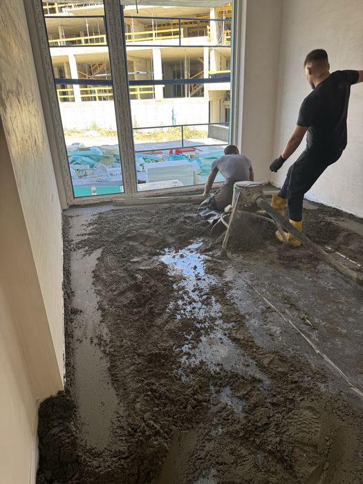 Подови замазки с машина