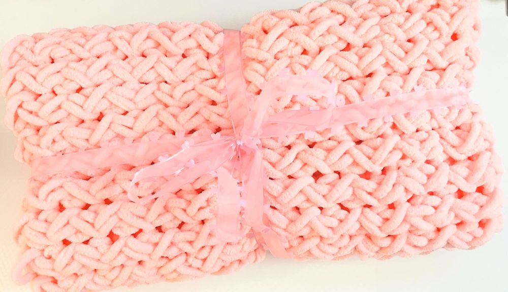 Плетено бебешко одеяло