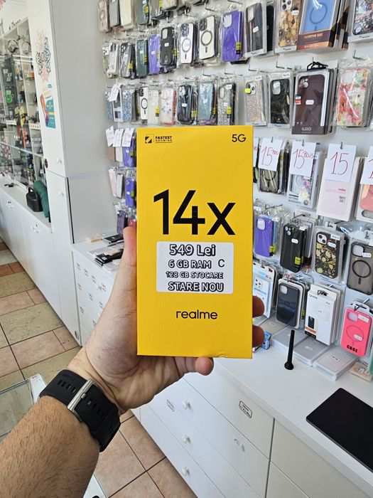 Realme 14X, 6/128 GB, Sigilat, Garanție