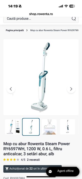 Mop cu abur Rowenta