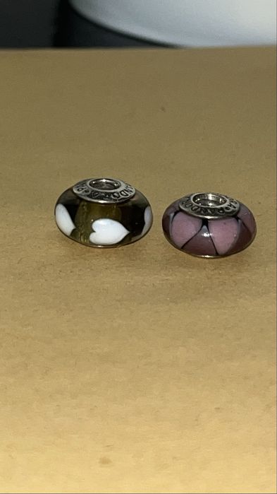 Charms Pandora din sticlă Murano