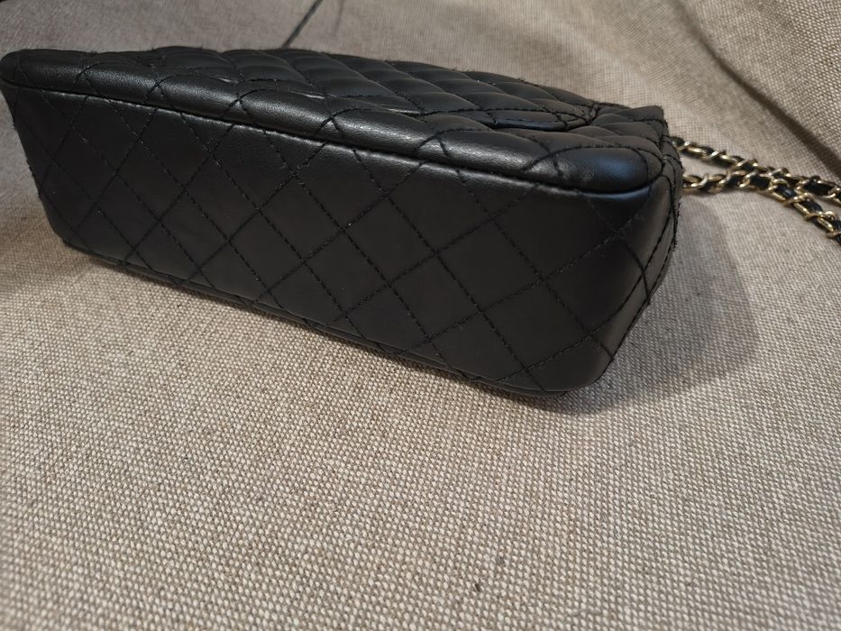 Кожена чанта, тип chanel double flap timeless medium