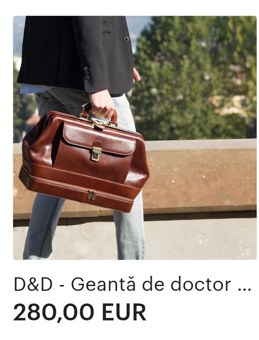 Geantă piele pentru medici, avocați etc