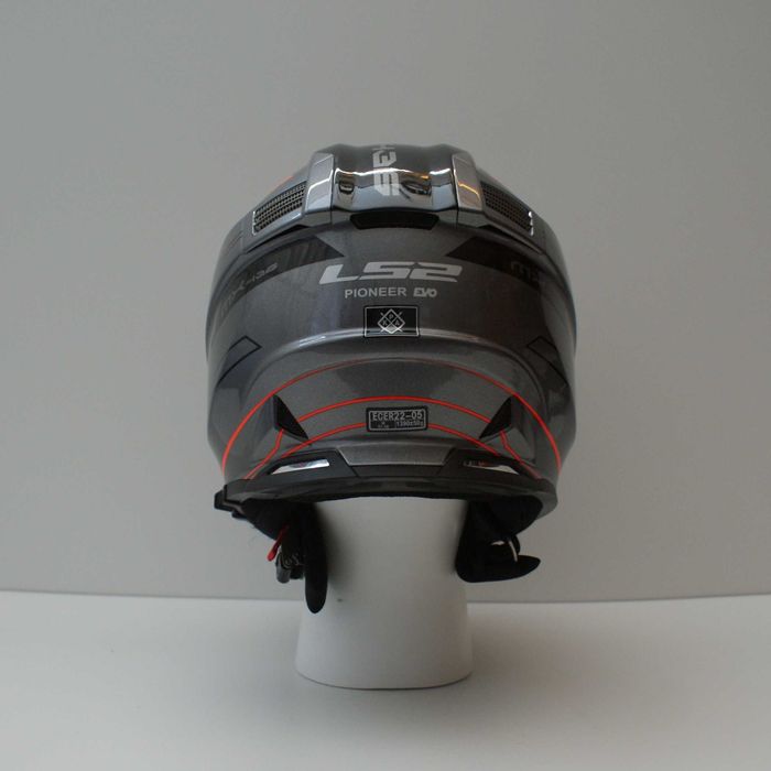 LS2 MX436 PIONEER EVO KNIGHT Titanium Orange размер M