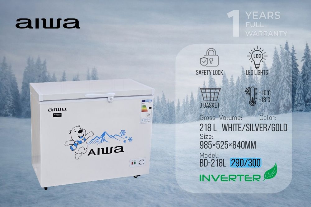 Морозильник Aiwa BD-260L Inverter \ Muzlatgich Aiwa BD-260L Inverter