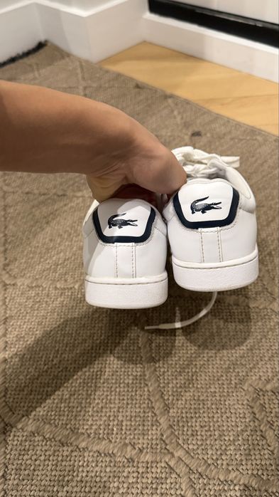 Кожаные кеды Lacoste