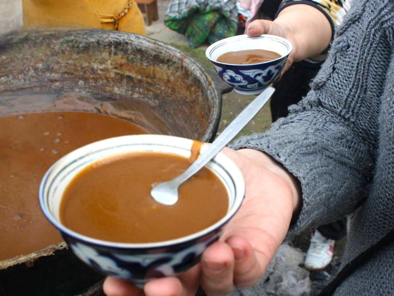 Сумаляк домашний үйде пісірілген