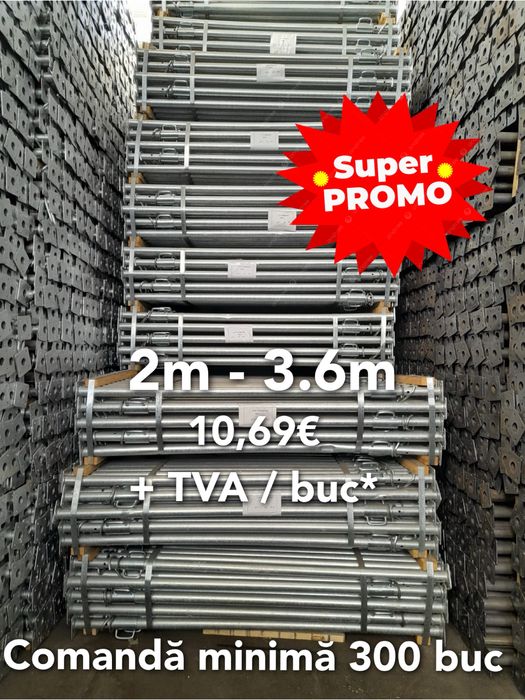 Super Promo: Popi Metalici Zincati 2m - 3.6m