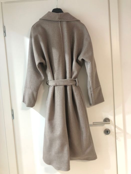 Palton de primăvara stil kimono culoare gri-crem, mărime universala