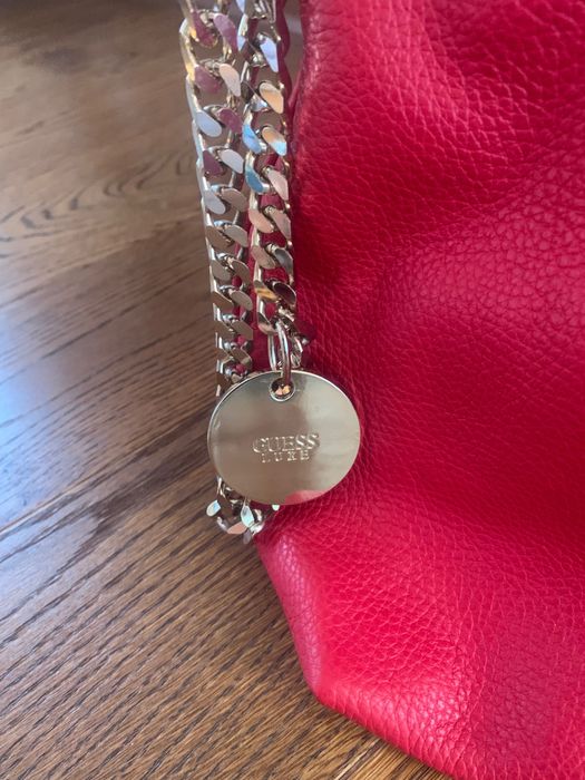 Guess кожена чанта, нова!