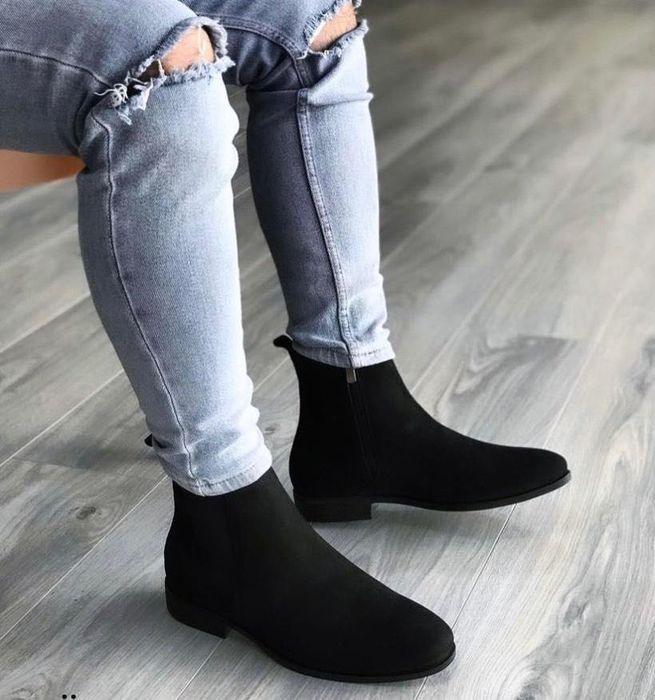 Ghete din piele naturală, lucrate manual, pentru barbati - lichidare