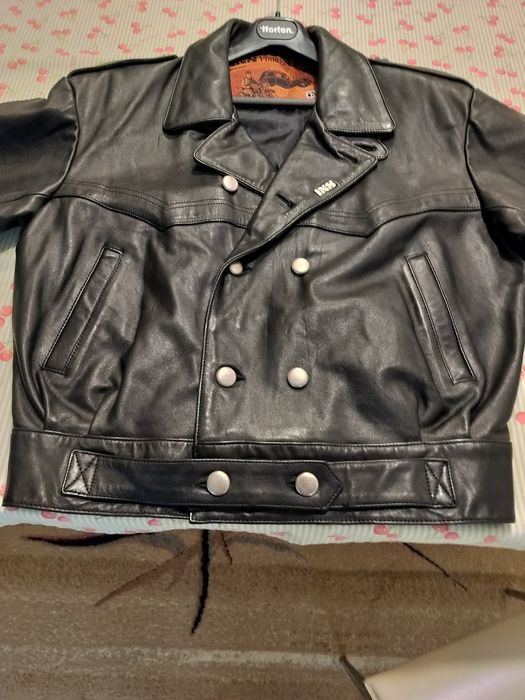 Jachetă de piele pentru motocicliști