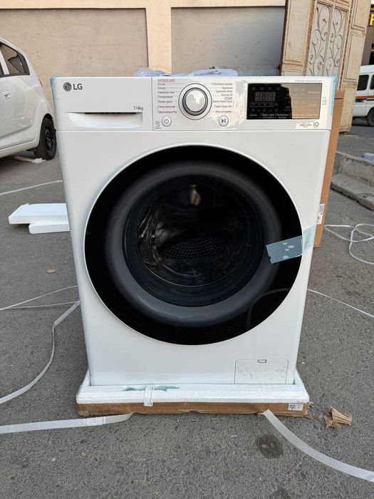 Стирально-сушильная машина LG 7/4 кг F2J6HG7W DD Inverter Steam