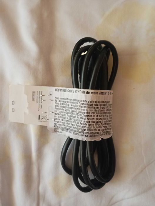 Cablu Hama Standard HDMI ,Lungime
1,5 m ,nou cu eticheta