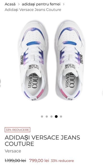 Adidasi versace jeans couture