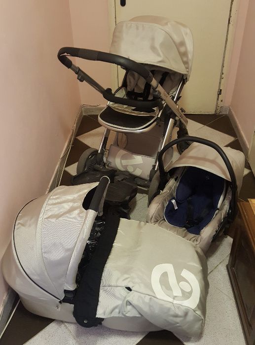 3в1 Бебешка количка Oyster + аксесоари, пълен комплект