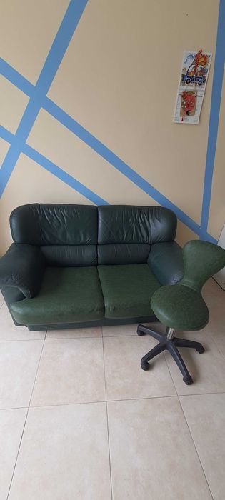 Детски кожен стол