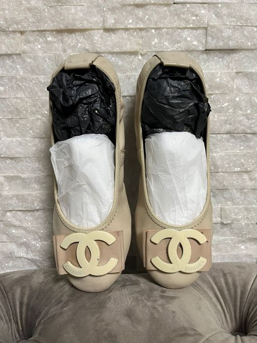 Balerini piele naturala Chanel 40