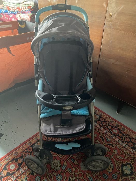 Детская коляска MMGG. Кроватка манеж КRAFT компактная, санки