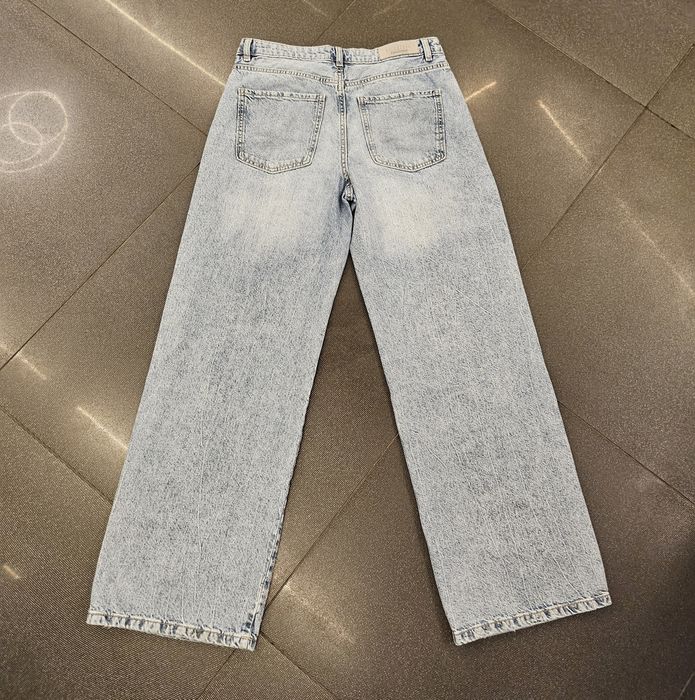 STRADIVARIUS Wide Led Cristal дънки с кристали L-40