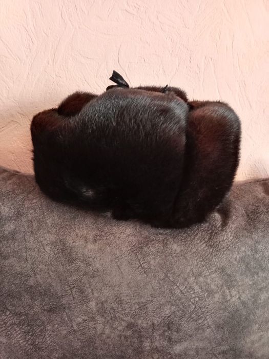 Шапка норковая ушанка