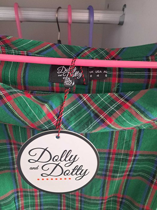 Карирана винтидж рокля