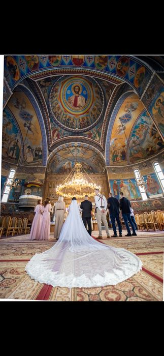 vanzare rochie de mireasa si voal