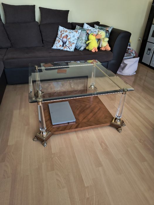 Екстравагантна стъклена маса -  Art style