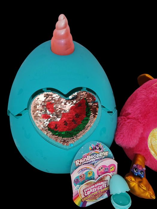 RainBocoRns Изненада с пайети Голямо яйце с играчки. Подарък
