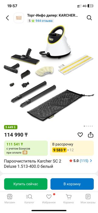 Пароочиститель Karcher