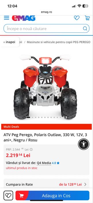 Atv copii peg perego