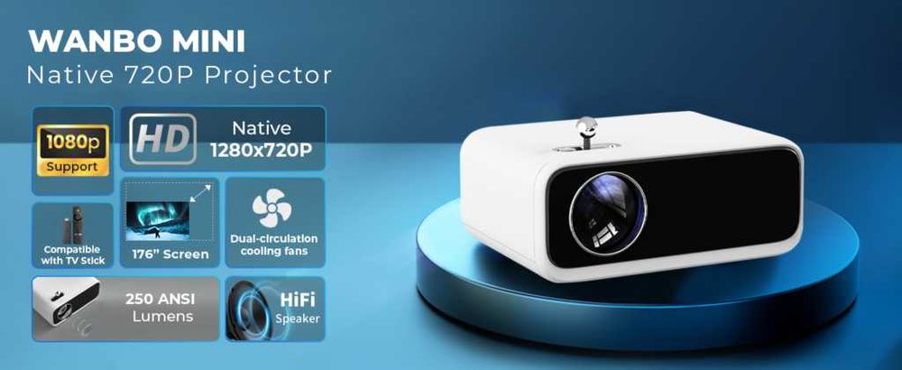 Мини Проектор Mi Wanbo mini Обновленная версия